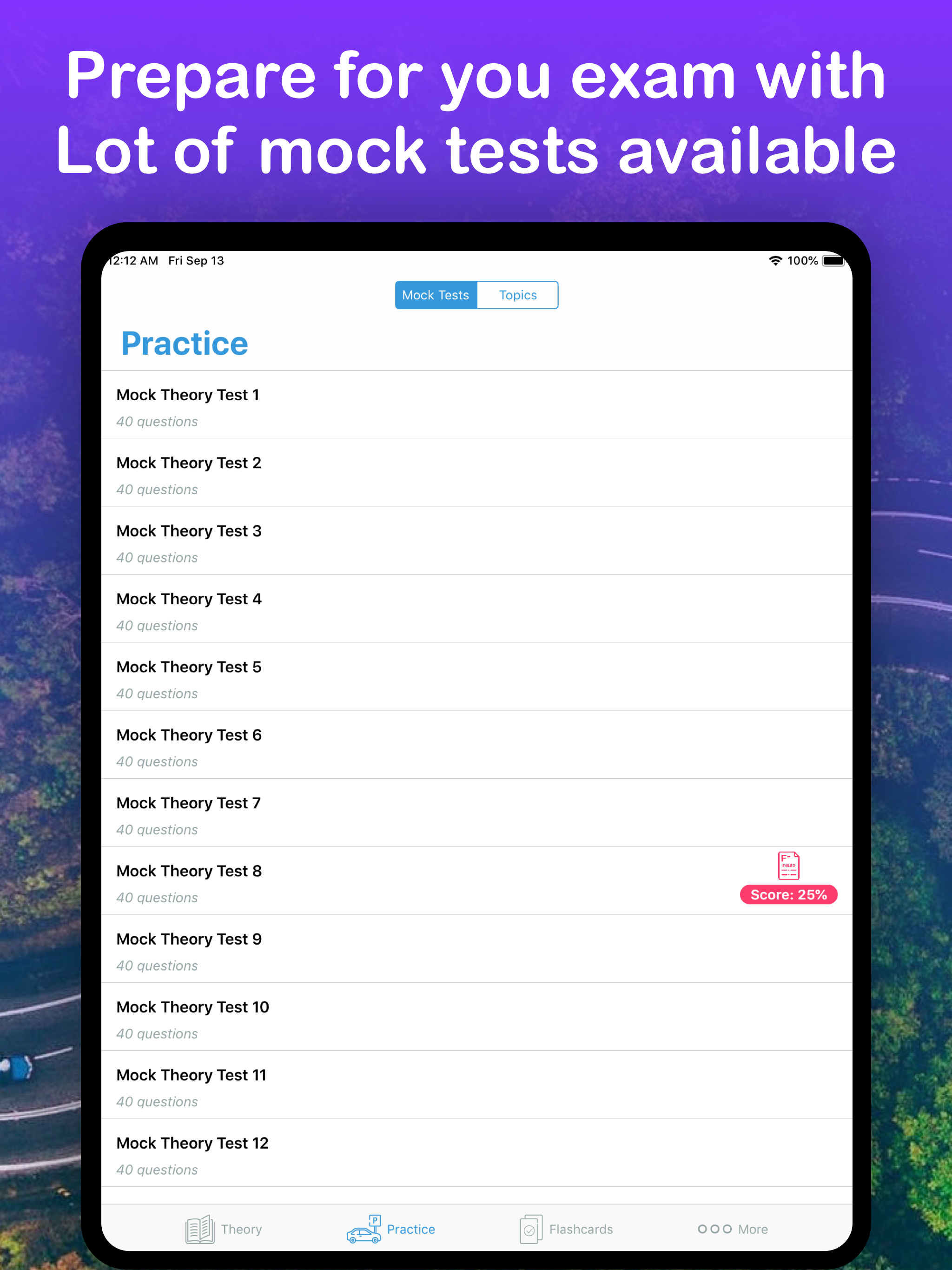 QLD Learners Practice Test