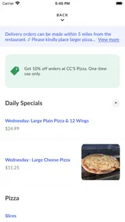 How to cancel & delete cc's pizza to go 4