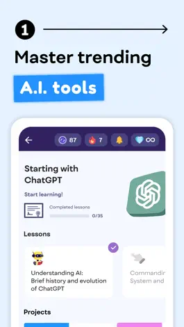Game screenshot LarnU: Learn AI, GPT & Bard apk