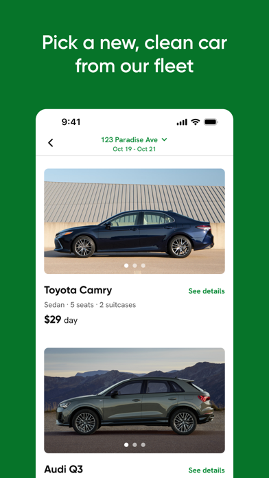Kyte - Rental cars, your way. Screenshot