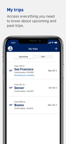 Captura de Pantalla 4 JetBlue - Book & manage trips iphone