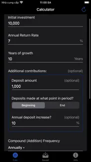 compound interest calc: growth iphone screenshot 4