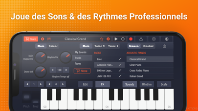 Screenshot #1 pour Piano Keyboard & Beat Machine