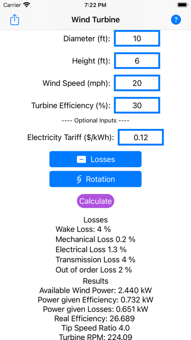 Wind Turbine Calculatorのおすすめ画像4