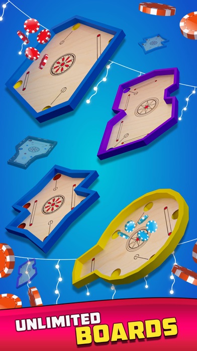 Real Carrom Queen Board Game Screenshot