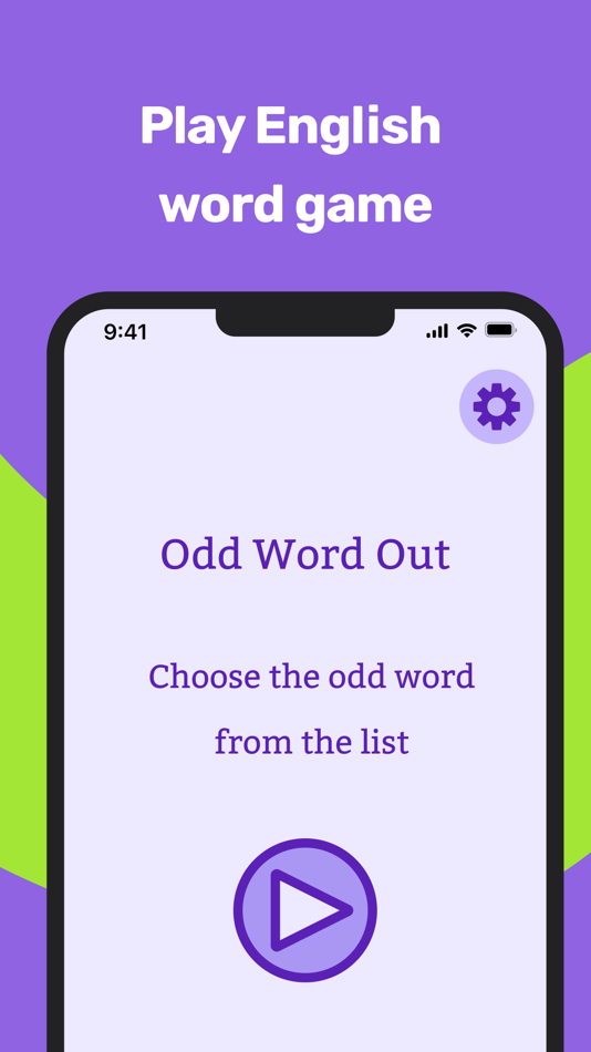 English: Odd Word Out Pro - 1.0 - (iOS)
