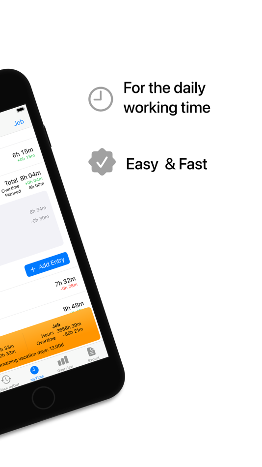 #2. Hours Tracker & Time: myTime (iOS) Podle: Heiner Gerdes