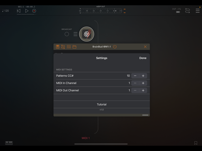 BrainBud - Bud App Controller