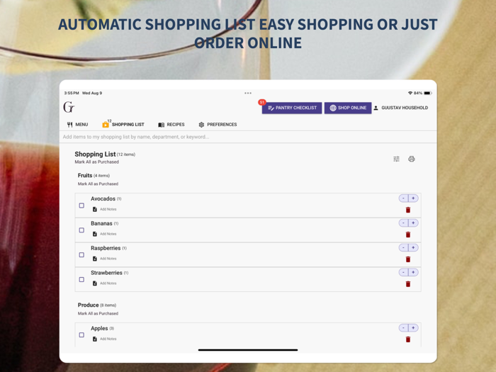 Guustav - Plan Shop and Eat