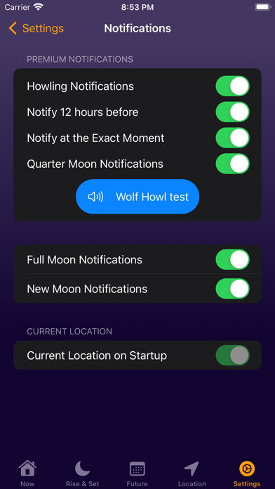 Moon Phase Calendar Plus Screenshot