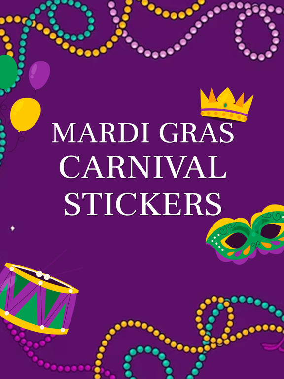 Screenshot #4 pour Mardi Gras Carnival Stickers