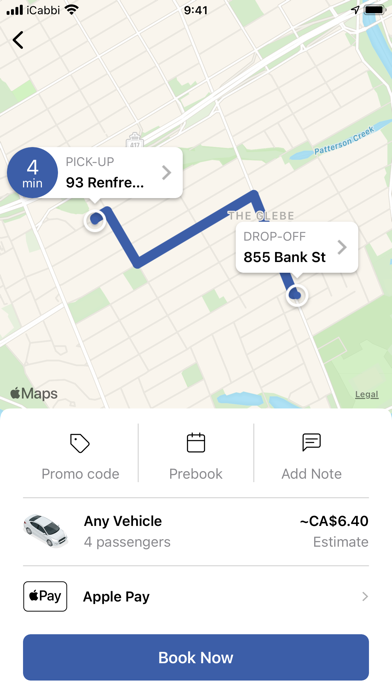 Blueline Taxi - Ottawa Screenshot