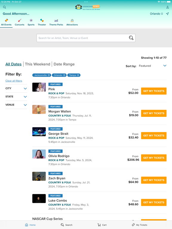 Undercover Tourist iPad screenshot 1 - Entertainment app