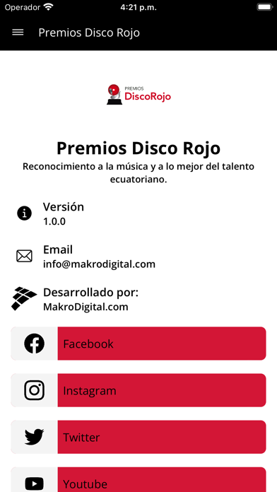 Premios Disco Rojo Screenshot