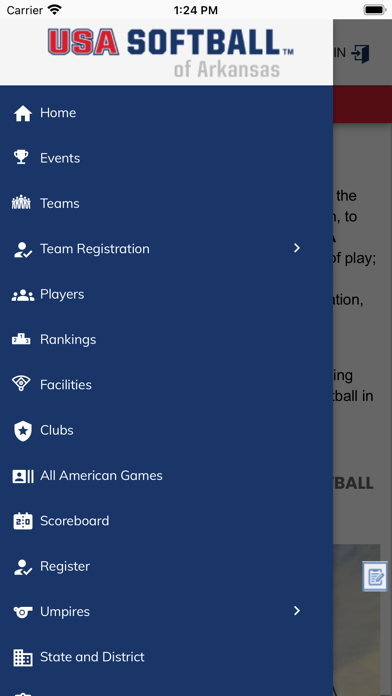 USA Softball of Arkansas Screenshot