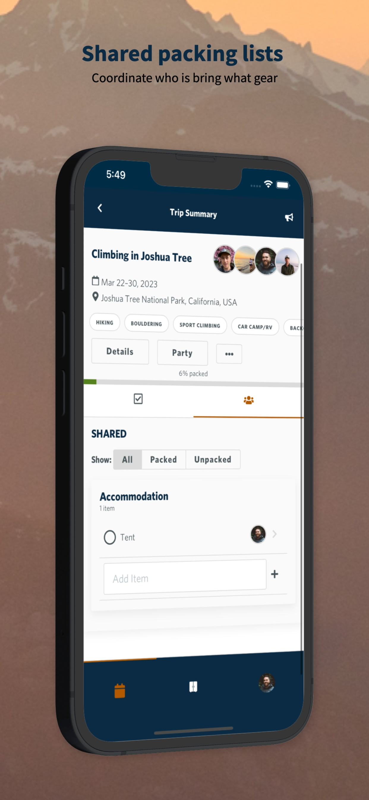 Packup - Trip Planning screenshot 6