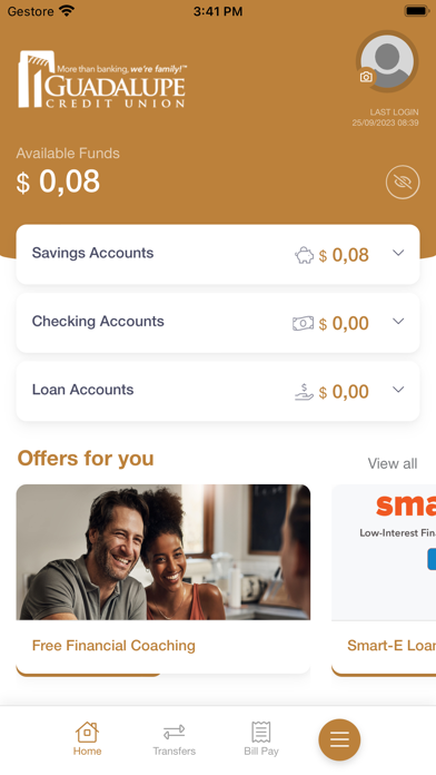 Guadalupe CU Mobile Banking Screenshot