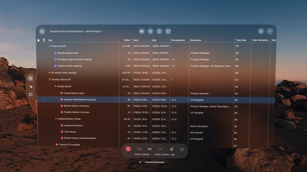 OmniPlan 4 screenshot 5