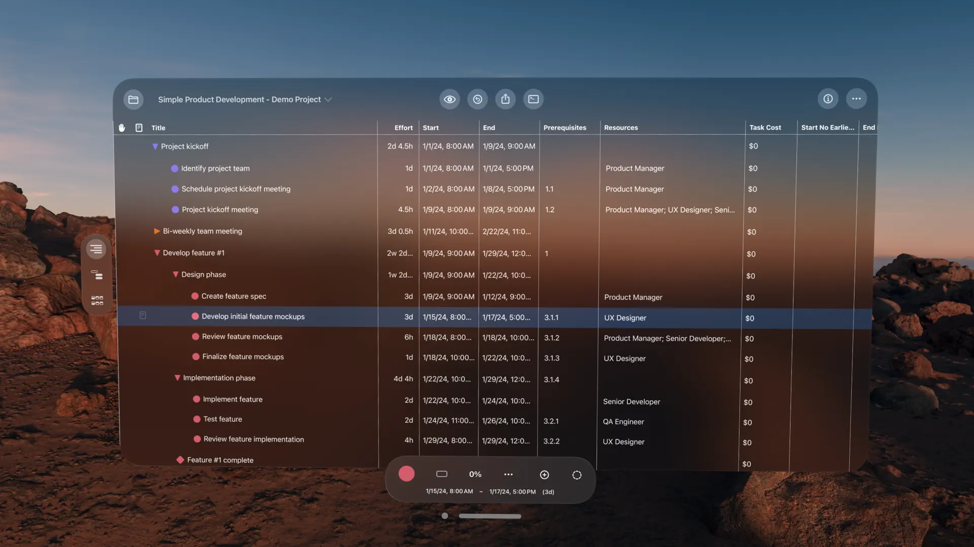 OmniPlan 4 screenshot 5