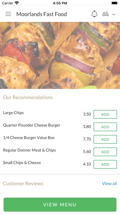 Moorlands Fast Food. Screenshot