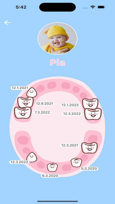 Baby teeth Diary Screenshot