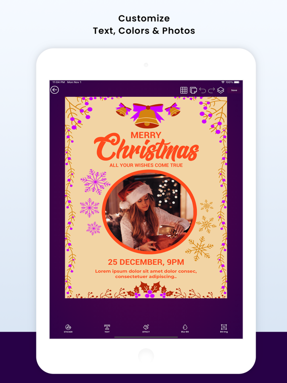 Fiesta Poster Flyer Maker 2022 iPad screenshot 4 - Graphics & Design app