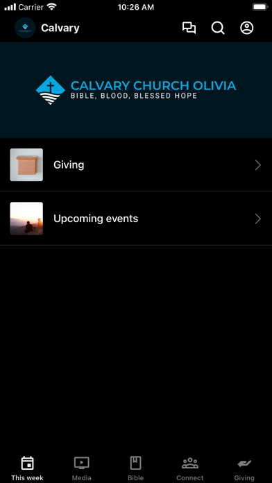 Calvary Church Olivia Screenshot