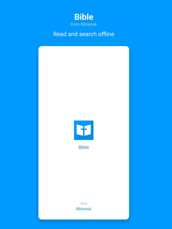 Bible: read and search offline iPad screenshot 1 - Reference app