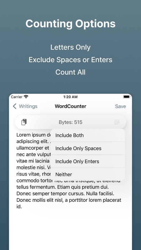 #2. WritingCounter (iOS) 来自: Myung Geun Choi