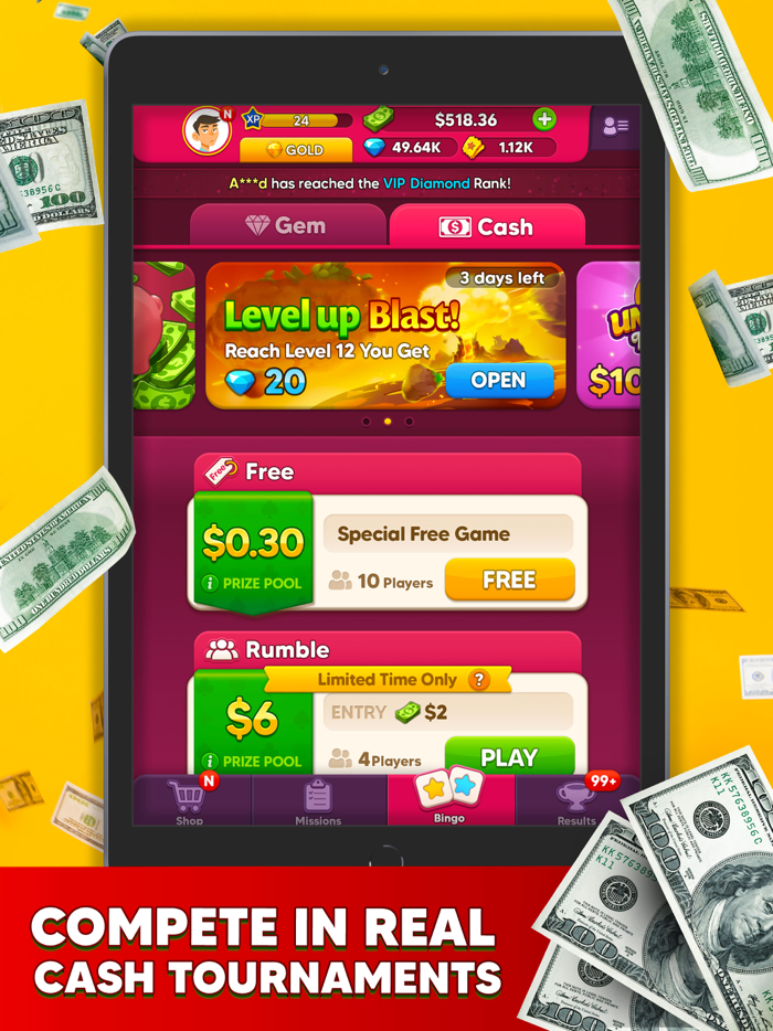 Cash Me Out Bingo Win Cash