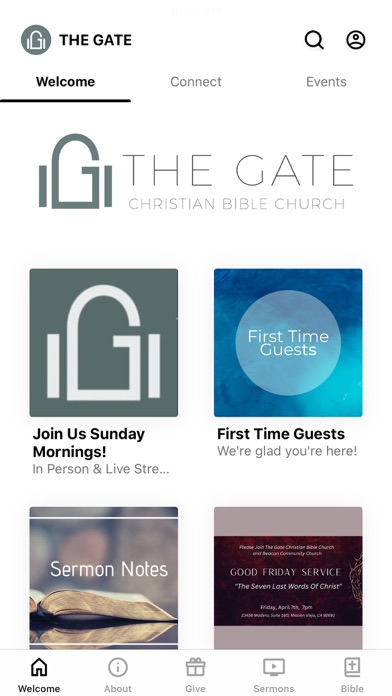 GATE CHRISTIAN BIBLE CHURCH Screenshot