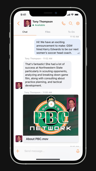 PBC Connect Screenshot