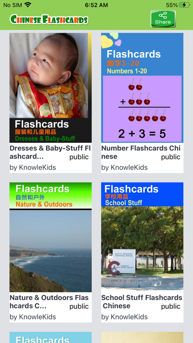 KnowleKids Chinese Flashcards Screenshot