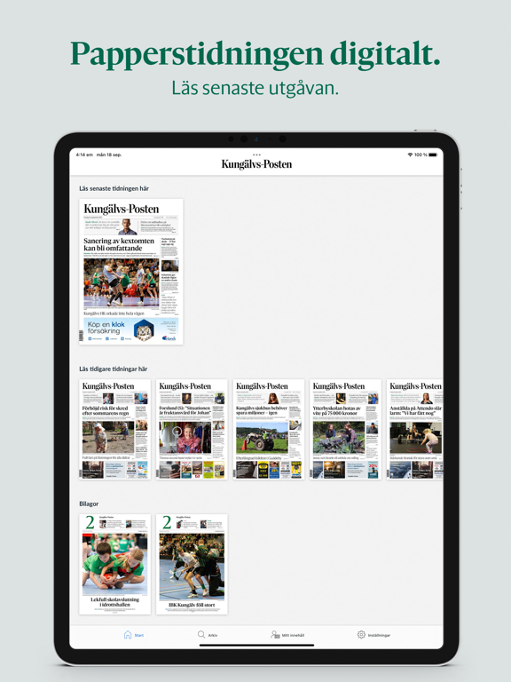 Screenshot #4 pour Kungälvs-Posten e-tidning