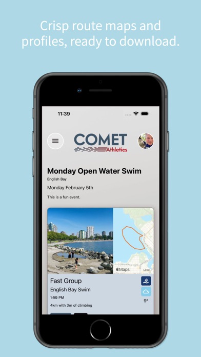 Comet Athletics Screenshot