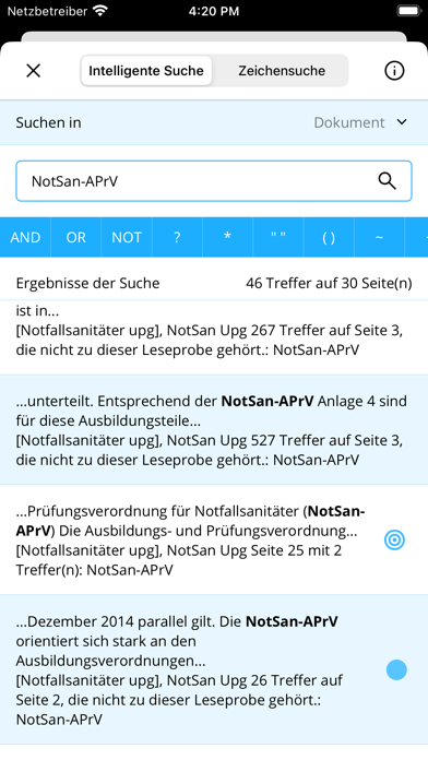 Rettungsdienst Bibliothek Screenshot