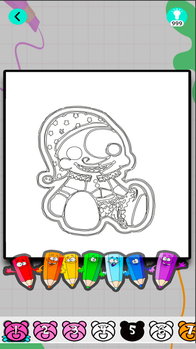 Horror At Night Color the Bear Screenshot