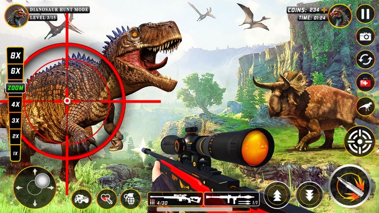 Wild Dinosaur Hunting-Gun Game