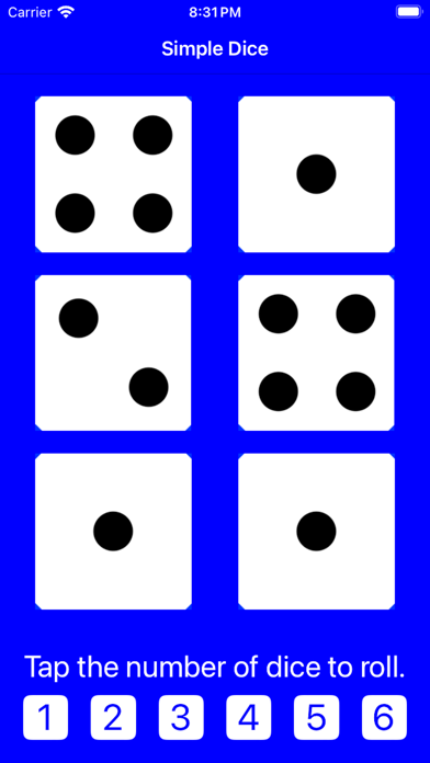 Simple Dice: Roll 1-6 Dice!のおすすめ画像3