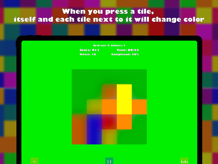 Rainbow Grid Logic Game
