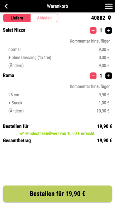 Pizza Point Ratingen Screenshot