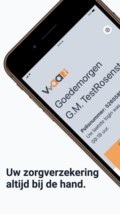 VvAA zorgverzekering Screenshot