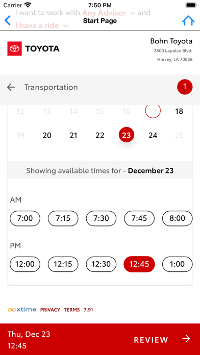 Bohn Toyota Screenshot