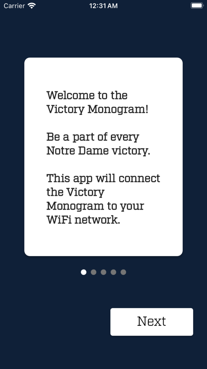 Notre Dame Victory Monogram