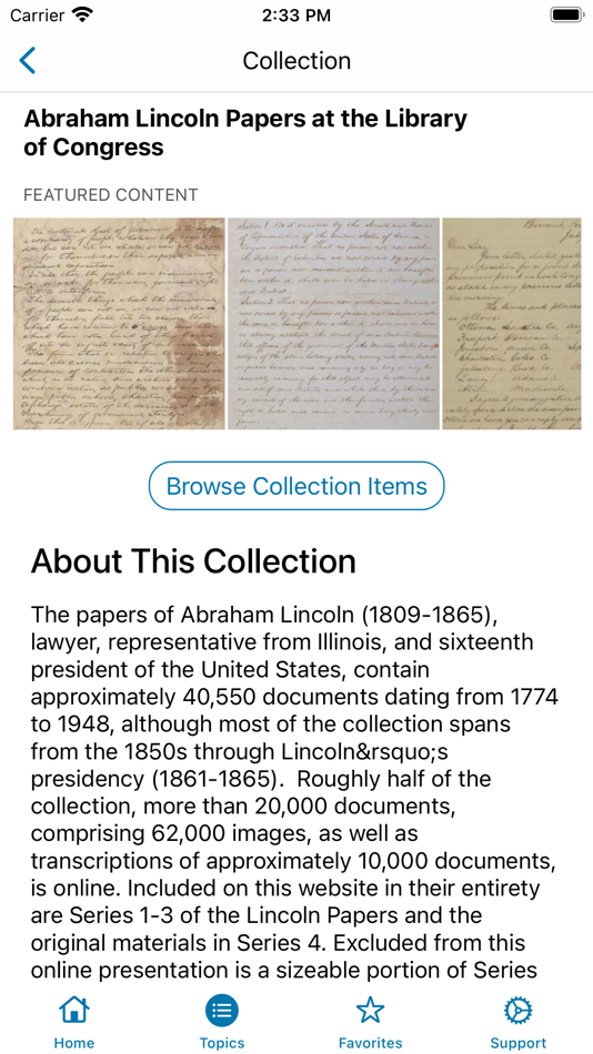 #5. LOC Collections (iOS) 由: Library Of Congress