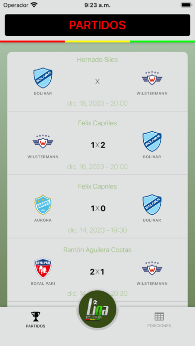 Screenshot #2 pour Liga Boliviana