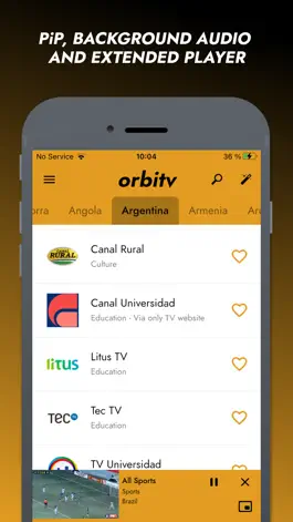 Game screenshot Orbitv USA & Worldwide TV hack