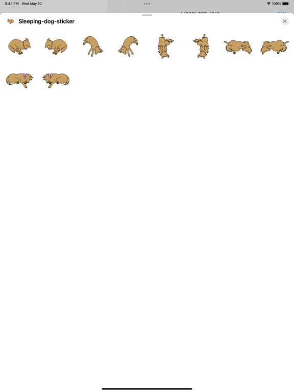Screenshot #4 pour Chien autocollant sommeil