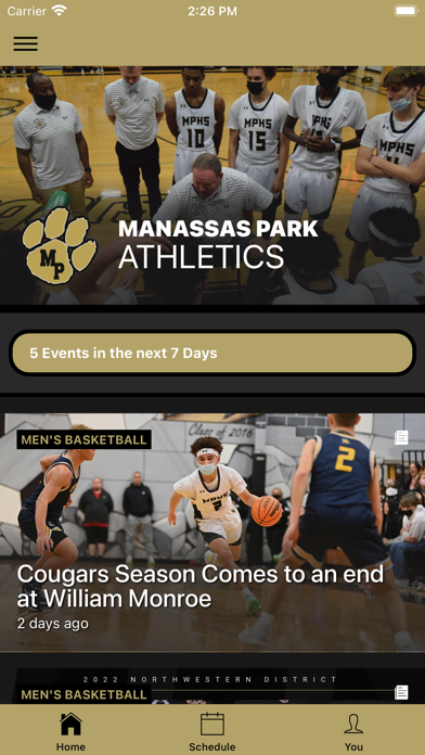 Manassas Park Athletics Screenshot