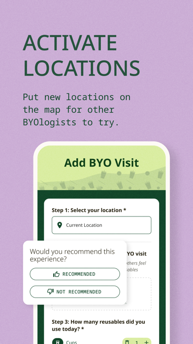 BYO – Track Your Reusables Screenshot